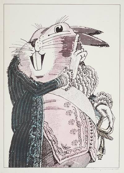 ZAJąC Z ROKOKOWYM STROJU, 1988