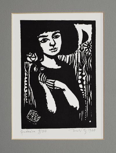 DZIEWCZYNA Z Różą, Z CYKLU JUDAICA, 1964