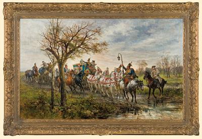 DWÓR PAŃSKI W PODRÓŻY ZA CZASÓW AUGUSTA III, 1880