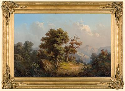 PEJZAŻ Z GÓRSKĄ DROGĄ, 1868