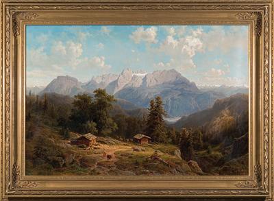 PEJZAŻ ALPEJSKI, 1860