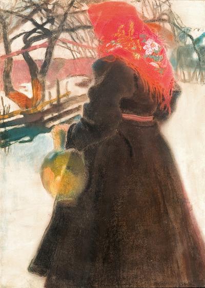 DZIEWCZYNA W CZERWONEJ CHUSTCE, 1905/10