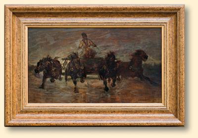 CZWÓRKA, SZKIC MALARSKI, 1881 (?)