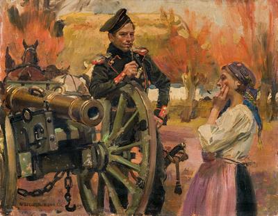 KANONIER I DZIEWCZYNA, 1909