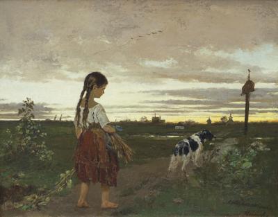POWRÓT ZE SPACERU, OK. 1880