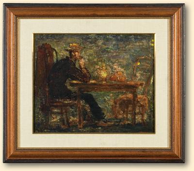 MĘŹCZYZNA PRZY STOLE, 1943