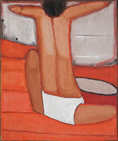 KOBIETA NA PLAŻY, 1959