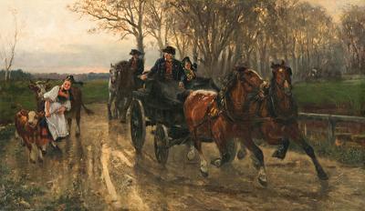 W DRODZE NA JARMARK, OK. 1880
