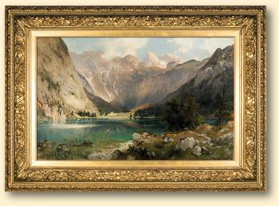 JEZIORO OBERSEE W ALPACH