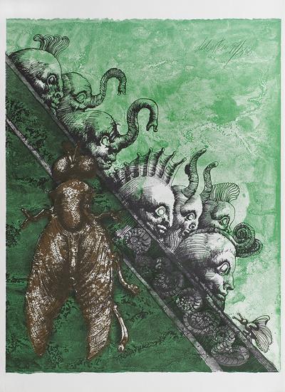 KOMPOZYCJA Z FANTASTYCZNYMI ZWIERZęTAMI, 1974