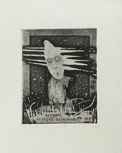 EXLIBRIS VYTAUTE ZILINSKAITE, 1980
