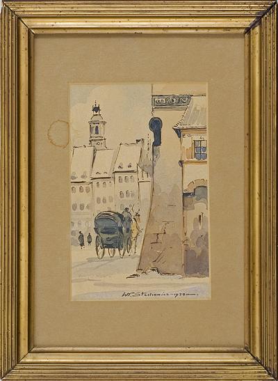 WIDOK NA RYNEK STAREGO MIASTA W WARSZAWIE, 1930