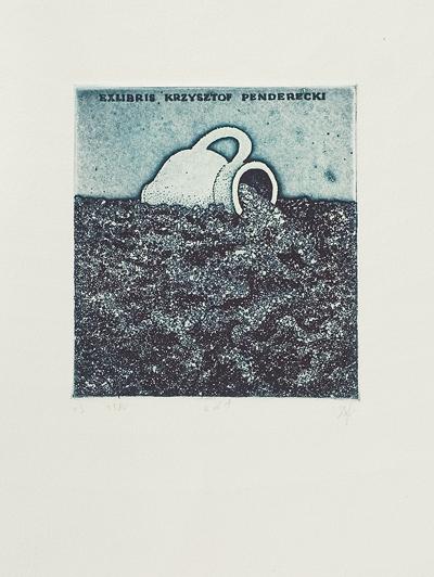 EX LIBRIS KRZYSZTOFA PENDERECKIEGO, 1980