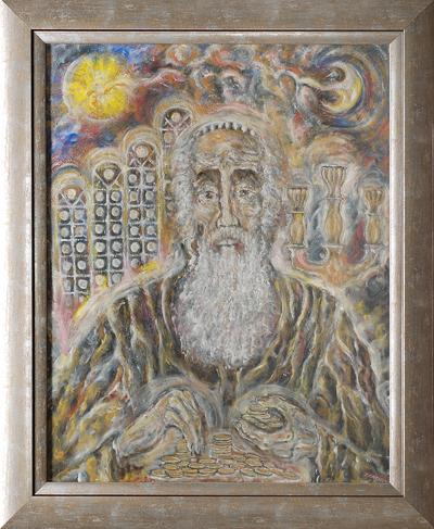 ŻYD Z MONETAMI, CYKL JUDAICA, 1991