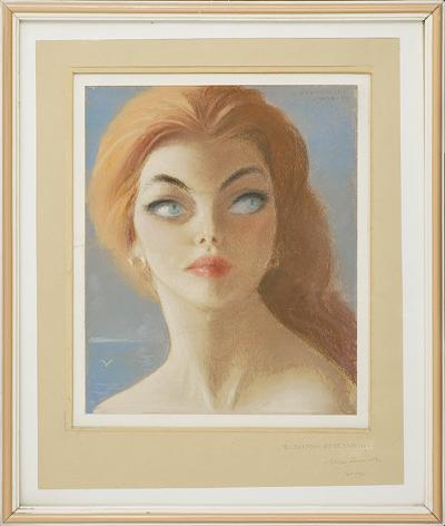 PORTRET RUDOWłOSEJ KOBIETY, OK.1973