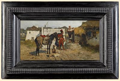 ZALOTY. KOZAK I DZIEWCZYNA, OK. 1870