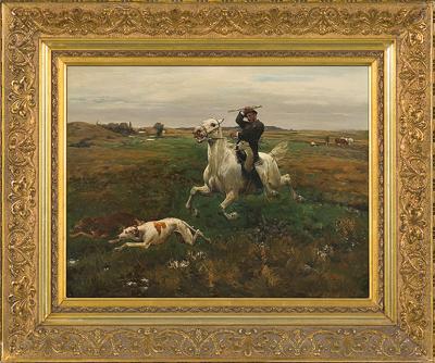 NA PRZEŁAJ PRZEZ ŁĄKI, OK. 1885