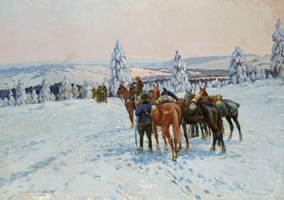 UŁANI NA PATROLU, 1921