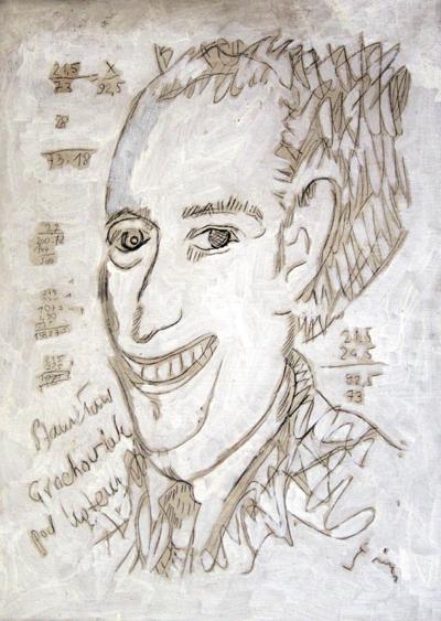 STANISŁAW GROCHOWIAK POD KĄTEM, OK. 2000