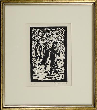 GRAJKOWIE, Z CYKLU JUDAICA, 1964