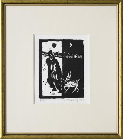 ŻYD Z KOZą, Z CYKLU JUDAICA, 1965