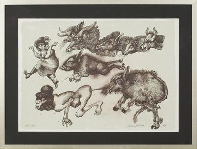 ILUSTRACJA DO FOLWARKU ZWIERZĘCEGO, 1974