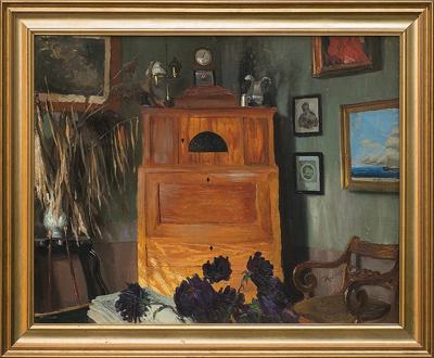 WNĘTRZE Z BOHDANOWA - KANTOREK, 1906