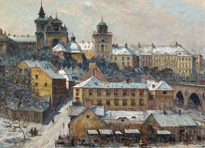 WARSZAWA. KOŚCIÓŁ ŚW. ANNY OD STRONY WISŁY