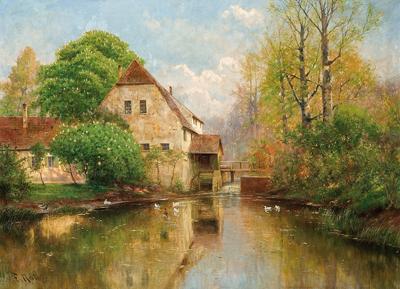 STARY MŁYN WIOSNĄ
