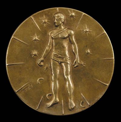 MEDAL Z POSTACIą MłODZIEńCA