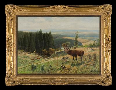 JELEŃ NA RYKOWISKU, 1910