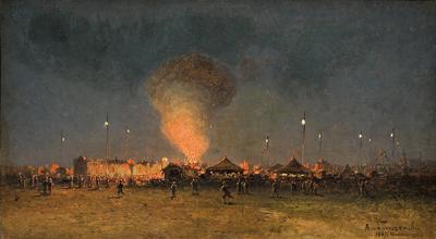 FAJERWERKI PODCZAS OKTOBERFEST