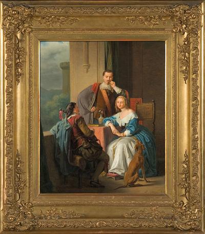 SCENA DWORSKA, ZAZDROŚĆ, 1852