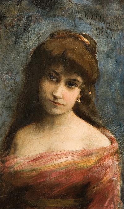 PORTRET MŁODEJ KOBIETY, 1883