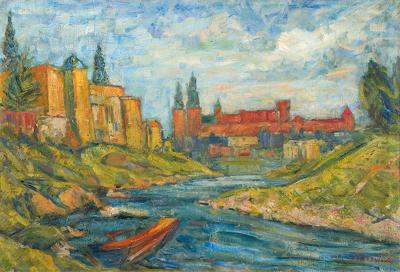 WIDOK NA WAWEL, OK. 1950-1955