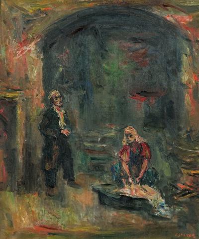 STARA ULICZKA W JAFFIE, OK. 1950
