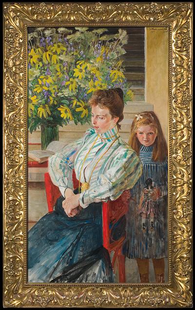 PORTRET PANI JULIANOWEJ NOWAKOWEJ Z CÓRKĄ, 1901