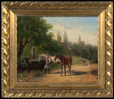 ODPOCZYNEK U WODOPOJU, 1876