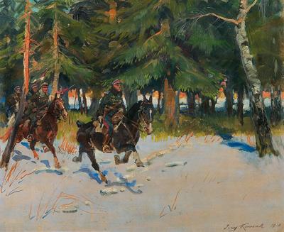 UŁANI NA PATROLU, 1920