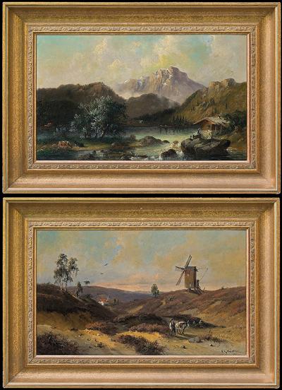 JEZIORO W GÓRACH (PARA OBRAZóW)