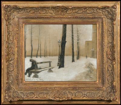 ZIMA NA PARYSKIM BULWARZE, 1911