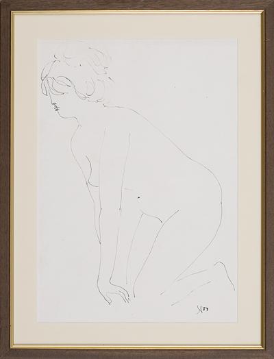 AKT KLęCZąCY, Z CYKLU AKTY, 1959