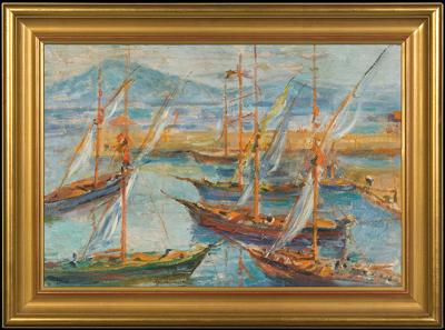 ŁODZIE W PORCIE W SAINT-TROPEZ, 1908
