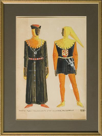 SZKICE KOSTIUMóW TEATRALNYCH, 1959