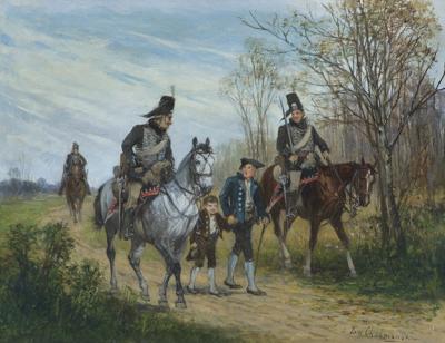 SPOTKANIE NA DRODZE, OK. 1875