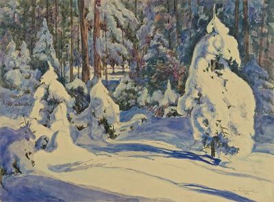 LAS W ŚNIEGU, 1934