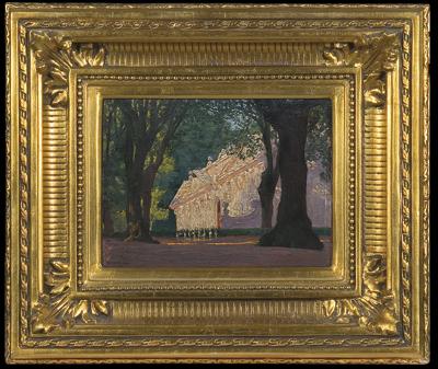 W OGRODACH VILLA BORGHESE W RZYMIE, 1905