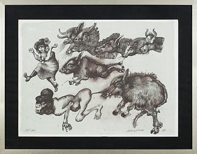 Z CYKLU FOLWARK ZWIERZęCY, 1974