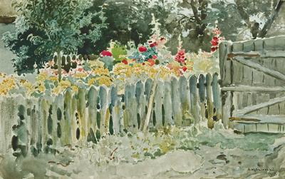OGRÓDEK Z MALWAMI, 1913