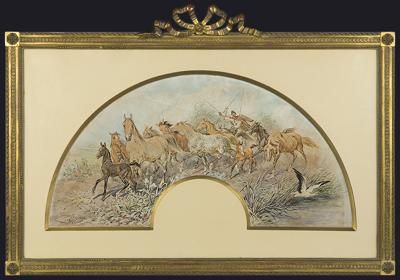 STADNINA PĘDZONA DO WODOPOJU, 1892